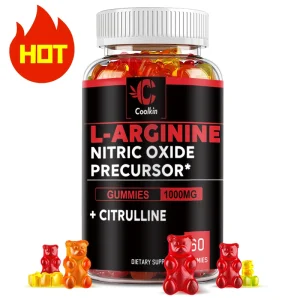 L-Arginine - for Energy, Strength  Build muscle mass - 60 Gummies