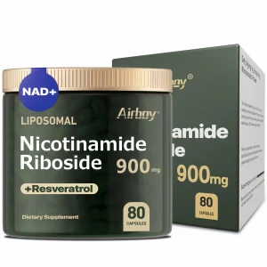 NAD+Supplement - Liposomal Nicotinamide Nucleoside 900mg + Resveratrol - Anti-aging, Skin Health, Energy Levels - 80 Capsules
