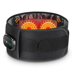 Heating Vibration Massager Belt, Red Light Hot with Waist and back Support .