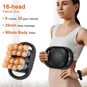 16 Head Massage Gun High for Muscle Relief Deep Tissue Percussion for Neck Cervical Spine Full Body